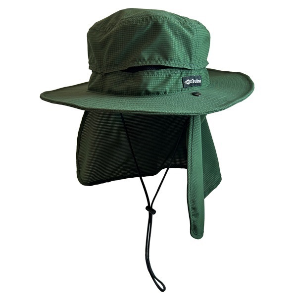 エアサマーハット【UV対策/暑さ対策/タレ付き】(カーキ)